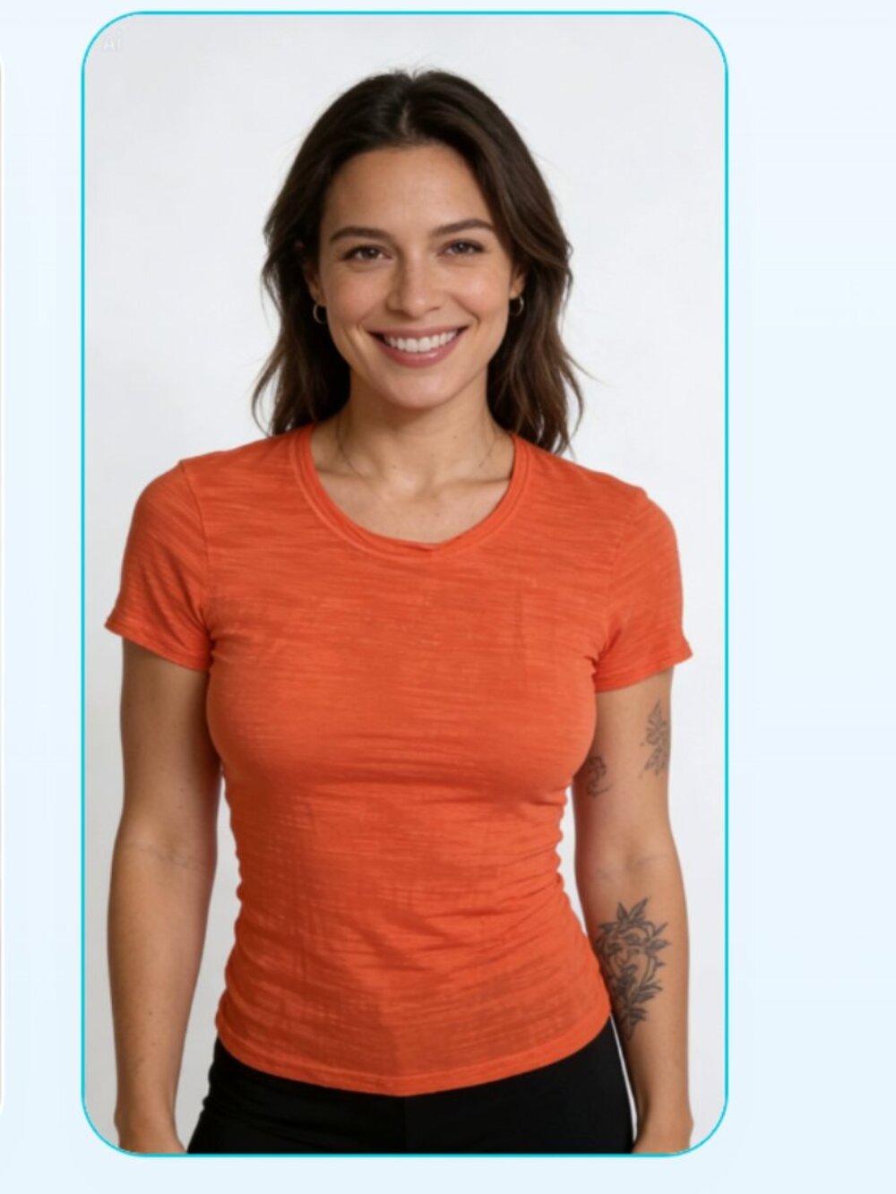 NWT Orange T-Shirt by Red Haute Small